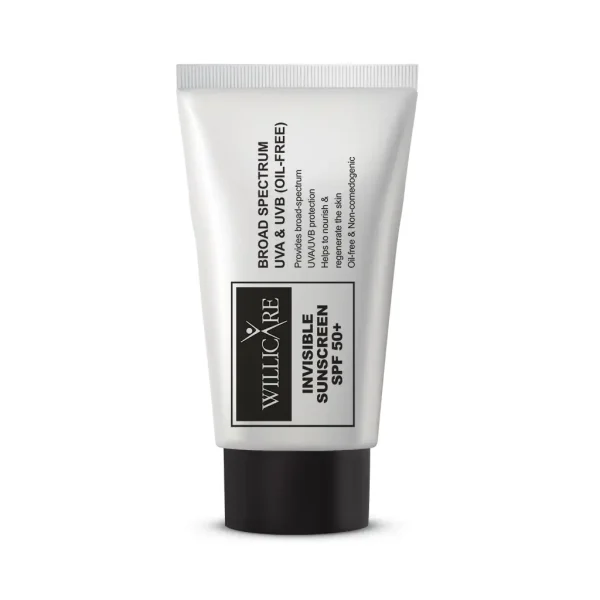 WILLICARE   SPF50 +    کرم ضد آفتاب بی رنگ
