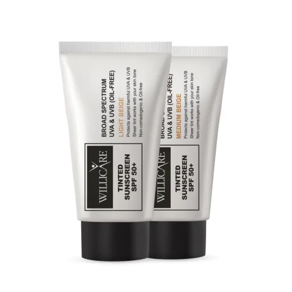 WILLICARE  SPF50 +    کرم ضد آفتاب رنگی